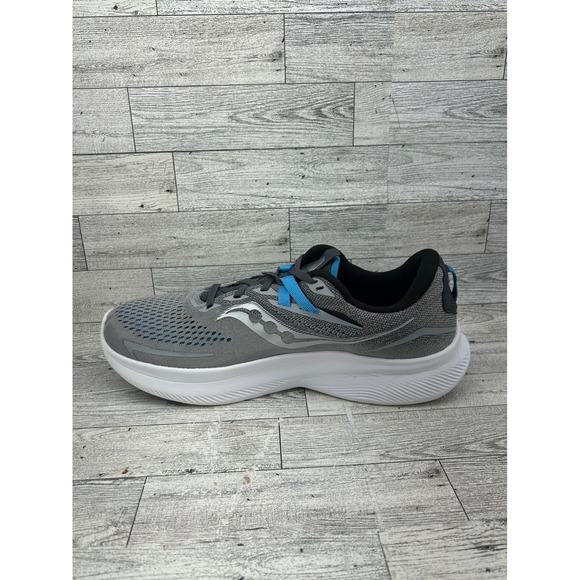Saucony Ride 15 Men Running‎ Shoes Grey Blue Silver S20729-15 Size 11.5 main image 4